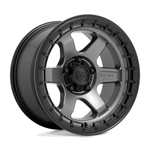 Fuel Offroad D752 BLOCK Matte Gunmetal W/ Black Ring 18x9 +20 6x135mm 87.1mm - Wheelwiz