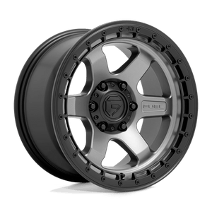 Fuel Offroad D752 BLOCK Matte Gunmetal W/ Black Ring 17x9 +1 6x114.3mm 66.1mm - Wheelwiz