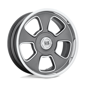 US MAG U125 BOULEVARD Matte Gun Metal 20x8 +01 5x127|5x135mm 87.1mm - WheelWiz