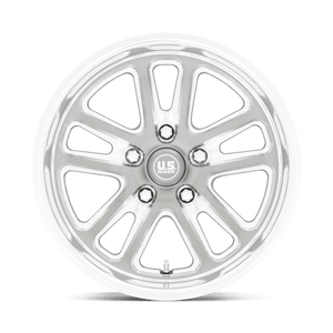 US MAG U130 BULLET Textured Gunmetal W/ Mill Edge 17x8 +1 5x114.3mm 72.6mm - Wheelwiz
