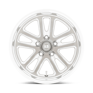 US MAG U130 BULLET Textured Gunmetal W/ Mill Edge 18x8 +1 5x127mm 78.1mm - Wheelwiz