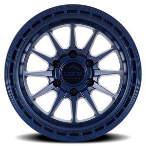 Lock Offroad Baja Matte Blue 17x9 +12 5x127mm 71.5mm