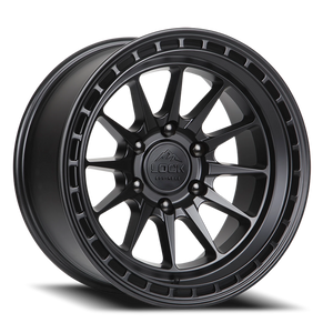 Lock Offroad Baja Matte Black W/ Matte Black Ring 17x9 -12 6x135mm 87.1mm