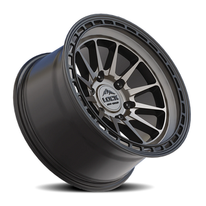 Lock Offroad Baja Matte Grey W/ Matte Black Ring 17x8 +40 5x114.3mm 73.1mm