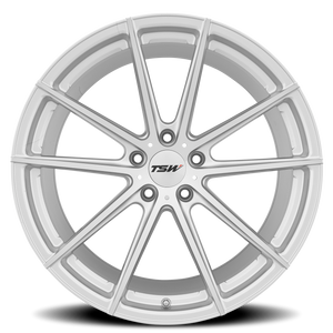 TSW BATHURST Silver W/ Mirror Cut Face 19x10.5 +27 5x114.3mm 76.1mm - Wheelwiz