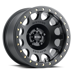 Method Race Wheels Beadlock MR105 Matte Black 17x9 -38 5x127mm 71.5mm - Wheelwiz