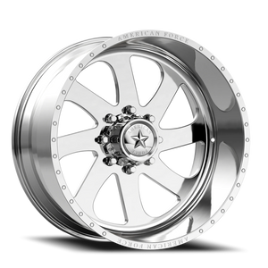 American Force 75 Burnout SS Polished 22x14 -73 5x127mm 78.1mm - Wheelwiz