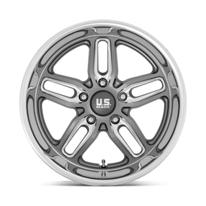 US MAG U129 CTEN Matte Gun Metal Milled 22x8.5 +1 5x127mm 78.1mm - Wheelwiz