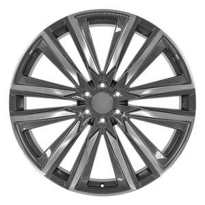 OE Wheels Replica CA91 Gunmetal with Polished Face 26x10.0 +28 6x139.7mm 78.1mm