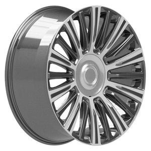 OE Wheels Replica CA92 Gunmetal with Polished Face 24x10.0 +28 6x139.7mm 78.1mm - Wheelwiz