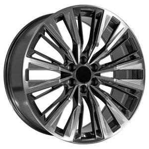 OE Wheels Replica CA93 Gunmetal with Polished Face 24x10.0 +28 6x139.7mm 78.1mm