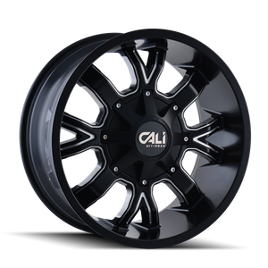 Cali Off-road DIRTY Satin black milled 20x10 -19 8x165.1|8x170mm 130.8mm - Wheelwiz