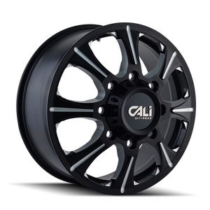 Cali Off-road BRUTAL Satin black milled 22x8.25 +127 8x165.1mm 116.7mm - Wheelwiz