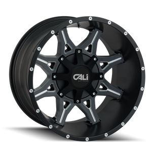 Cali Off-road OBNOXIOUS Satin black milled 24x12 -44 8x180mm 124.1mm - Wheelwiz