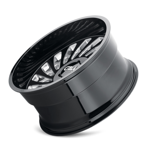 Cali Off-road SWITCHBACK Gloss black milled 24x12 -51 8x165.1mm 130.8mm - Wheelwiz