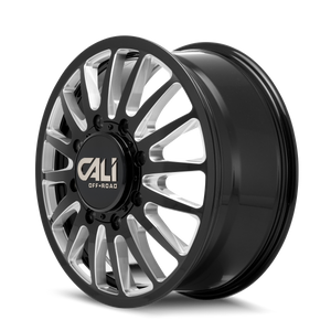 Cali Off-road SUMMIT DUALLY Gloss black milled 22x8.25 -232 8x200mm 142mm - Wheelwiz