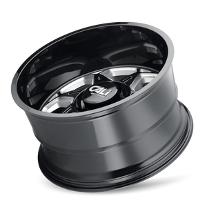 Cali Off-road SEVENFOLD Gloss black milled 22x12 -51 6x135mm 87.1mm - Wheelwiz