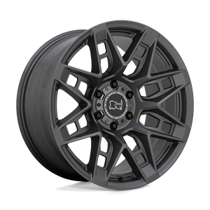 Black Rhino CAPROCK Matte Gunmetal 20x9.5 -18 5x127mm 71.5mm - WheelWiz