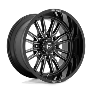 Fuel Offroad D761 CLASH Gloss Black Milled 22x12 -44 8x180mm 124.2mm - Wheelwiz