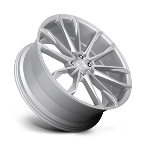 DUB S248 CLOUT Gloss Silver Brushed 24x10 +30 6x135mm 87.1mm - Wheelwiz