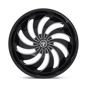 DUB S242 COJONES Gloss Black Milled 24x10 +5 5x139.7mm 72.6mm