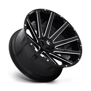 Fuel Offroad D615 CONTRA Gloss Black Milled 24x12 -44 6x135|6x139.7mm 106.1mm - Wheelwiz