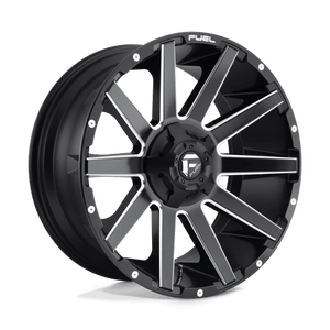 Fuel Offroad D616 CONTRA Matte Black Milled 20x9 +1 6x135|6x139.7mm 106.1mm - Wheelwiz