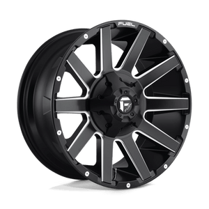Fuel Offroad D616 CONTRA Matte Black Milled 20x9 +20 8x180mm 124.2mm - Wheelwiz