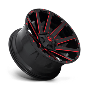 Fuel Offroad D643 CONTRA Gloss Black Red Tinted Clear 20x9 +1 5x114.3|5x127mm 78.1mm - Wheelwiz