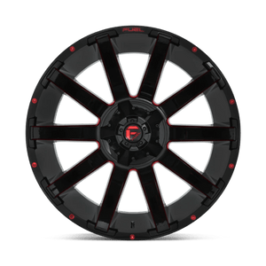 Fuel Offroad D643 CONTRA Gloss Black Red Tinted Clear 24x14 -75 8x170mm 125.1mm - WheelWiz
