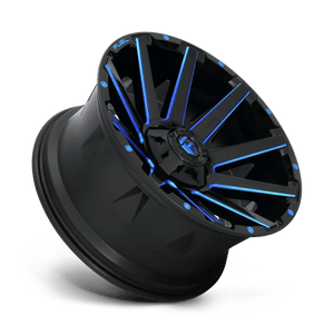 Fuel Offroad D644 CONTRA Gloss Black Blue Tinted Clear 20x9 +20 6x135|6x139.7mm 106.1mm - Wheelwiz