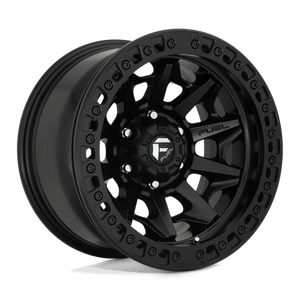 Fuel Offroad D114 COVERT BEADLOCK Matte Black 17x9 -15 6x139.7mm 106.1mm - Wheelwiz