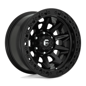 Fuel Offroad D114 COVERT BEADLOCK Matte Black 17x9 -15 5x127mm 71.5mm - Wheelwiz