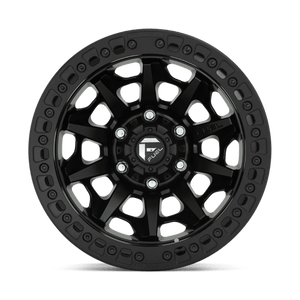Fuel Offroad D114 COVERT BEADLOCK Matte Black 17x9 -15 5x127mm 71.5mm - Wheelwiz