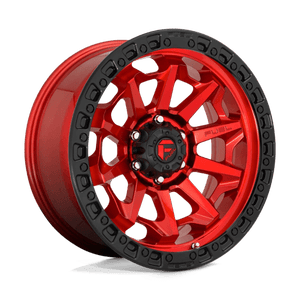 Fuel Offroad D695 COVERT Candy Red Black Bead Ring 17x9 +1 6x114.3mm 66.3mm