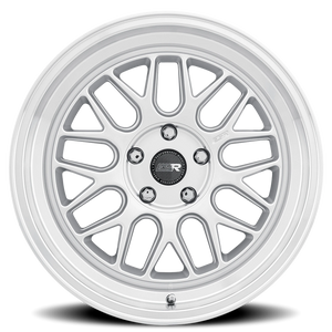 ESR Wheels CR Series CR1 Hyper Silver W/ Machined Lip 18x10.5 +15 5x115mm 72.6mm