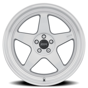 ESR Wheels CR Series CR5 Hyper Silver W/ Machined Lip 18x10.5 +22 5x112mm 72.6mm