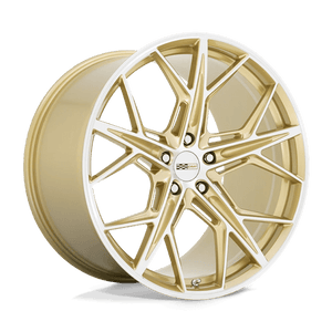 Cray HAMMERHEAD Gloss Gold W/ Mirror Cut Face 19x9 +38 5x120mm 67.1mm - Wheelwiz