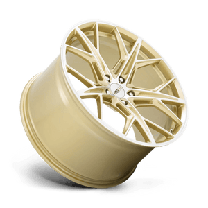 Cray HAMMERHEAD Gloss Gold W/ Mirror Cut Face 22x12 +52 5x120mm 67.1mm - Wheelwiz