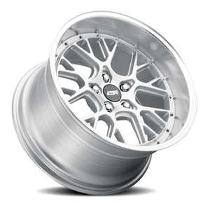 ESR Wheels CS Series CS11 Hyper Silver W/ Machined Lip 18x10.5 +22 5x120.6mm 73.1mm - Wheelwiz