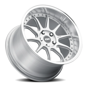 ESR Wheels CS Series CS12 Hyper Silver W/ Machined Lip 19x9.5 +22 5x120mm 0mm - Wheelwiz