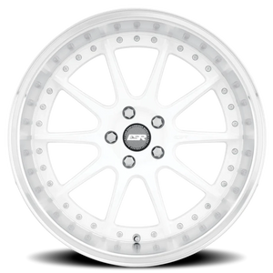 ESR Wheels CS Series CS12 Gloss White W/ Machined Lip 19x8.5 +30 5x108mm 0mm - Wheelwiz