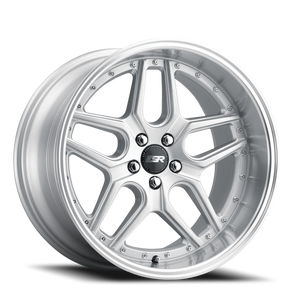 ESR Wheels CS Series CS15 Hyper Silver W/ Machined Lip 18x9.5 +35 5x105mm 73.1mm - Wheelwiz