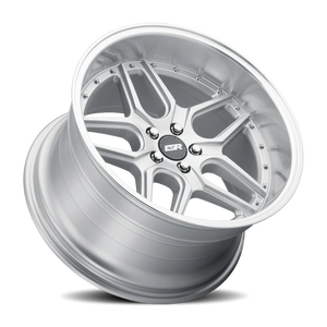 ESR Wheels CS Series CS15 Hyper Silver W/ Machined Lip 18x9.5 +22 5x105mm 73.1mm - Wheelwiz