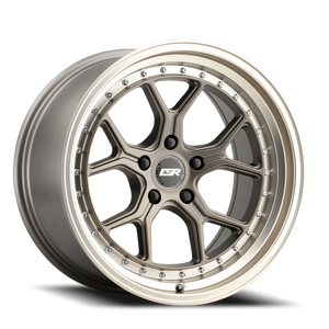 ESR Wheels CS Series CS2 Matte Bronze W/ Machined Lip 18x9.5 +22 5x114.3mm 73.1mm - Wheelwiz