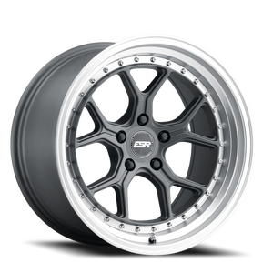 ESR Wheels CS Series CS2 Matte Graphite W/ Machined Lip 18x9.5 +35 5x100mm 73.1mm - Wheelwiz