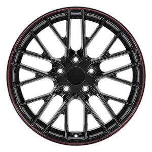 OE Wheels Replica CV08B Gloss Black 18x8.5 +56 5x120.65mm 70.3mm