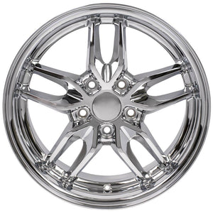 OE Wheels Replica CV18A Chrome 17x9.5 +54 5x120.65mm 70.3mm - Wheelwiz