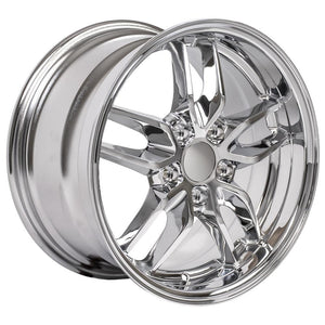 OE Wheels Replica CV18A Chrome 17x9.5 +54 5x120.65mm 70.3mm - Wheelwiz