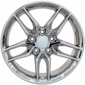 OE Wheels Replica CV27A Chrome 18x10.5 +56 5x120.65mm 70.3mm - Wheelwiz